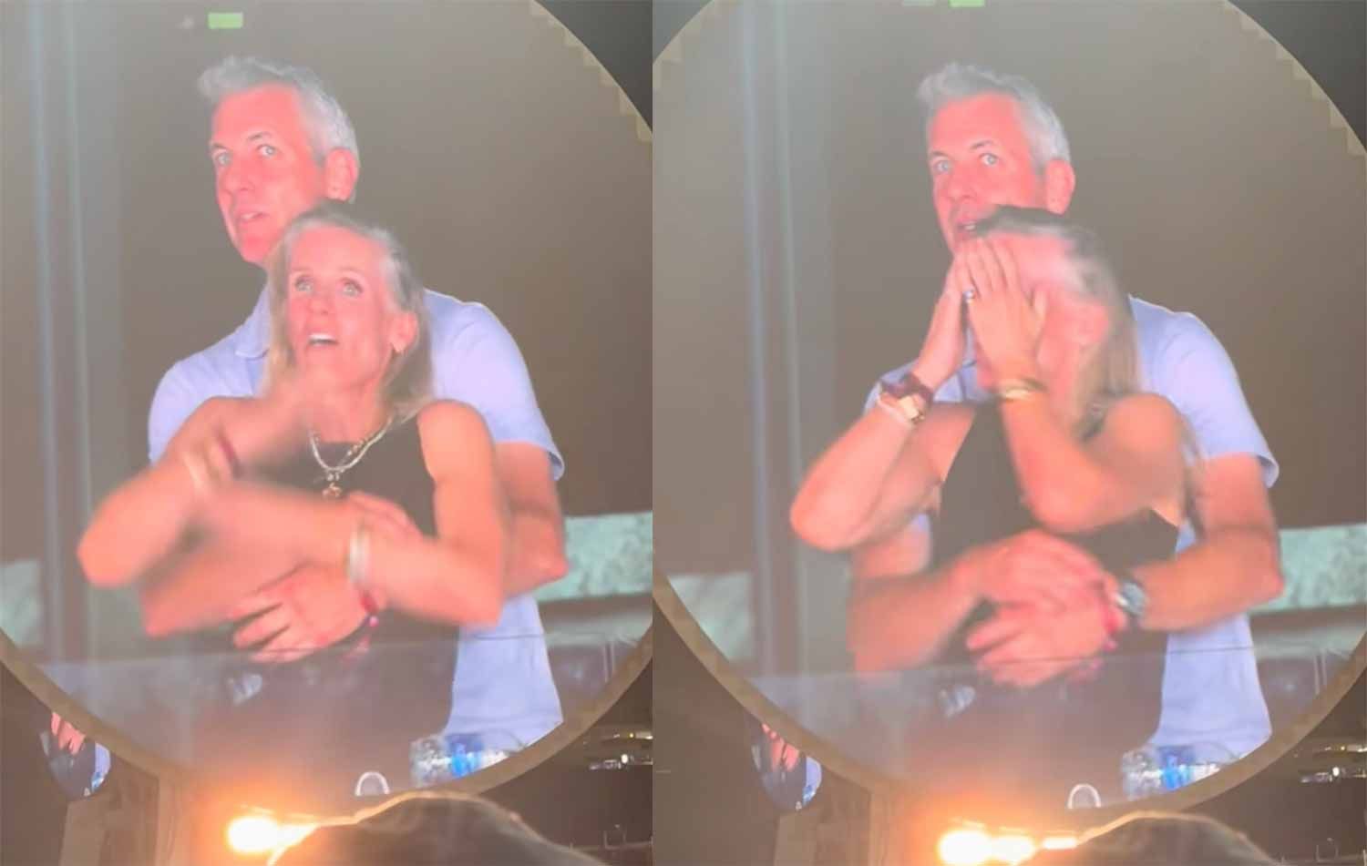 ¡ATRAPADOS INFRAGANTI! KISSCAM PONE EVIDENCIA INFIDELIDAD DE EJECUTIVOS EN CONCIERTO DE COLDPLAY