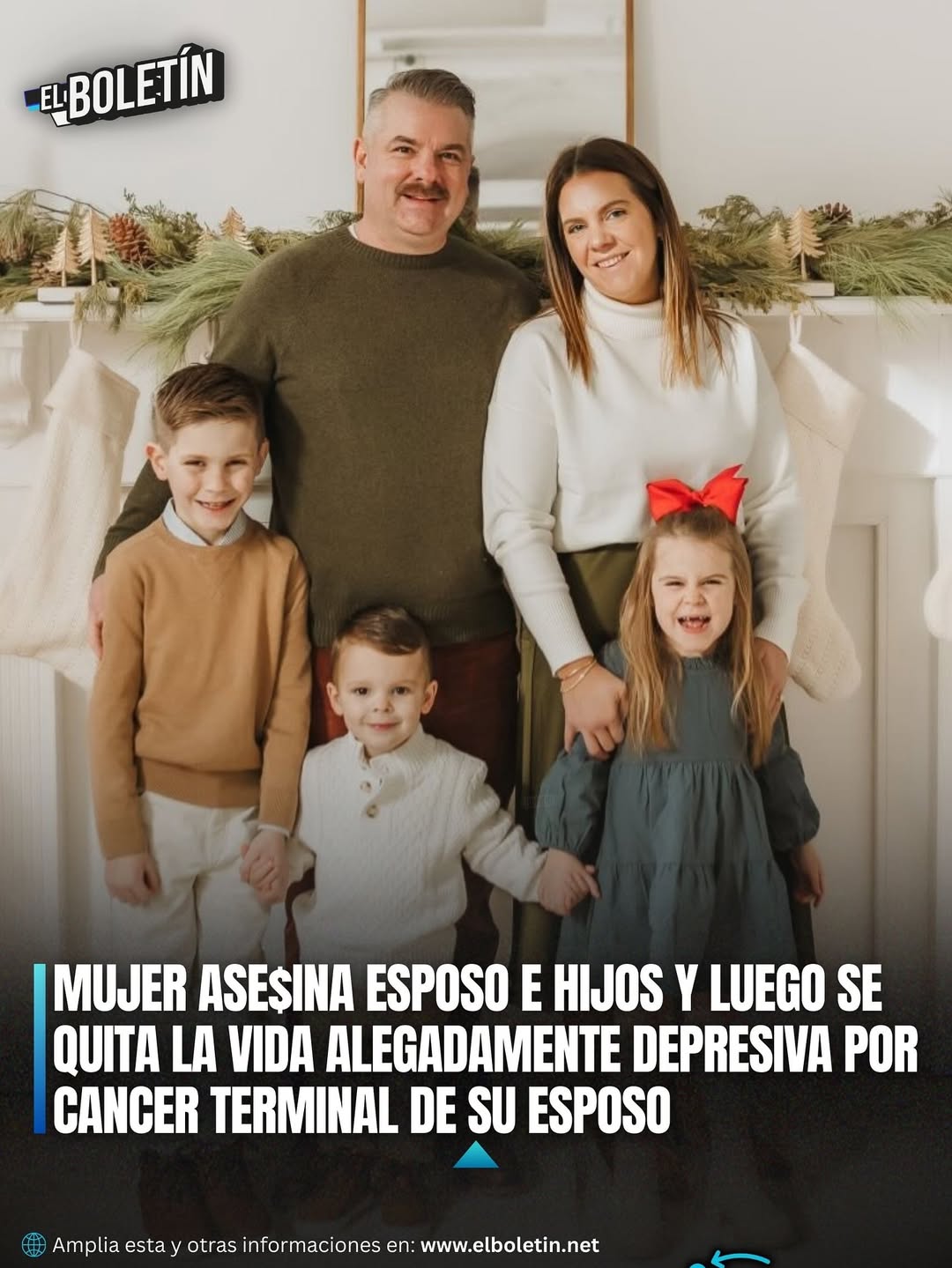 MUJER ASESINA ESPOSO E HIJOS Y LUEGO SE QUITA LA VIDA ALEGADAMENTE DEPRESIVA POR CANCER TERMINAL DE SU ESPOSO