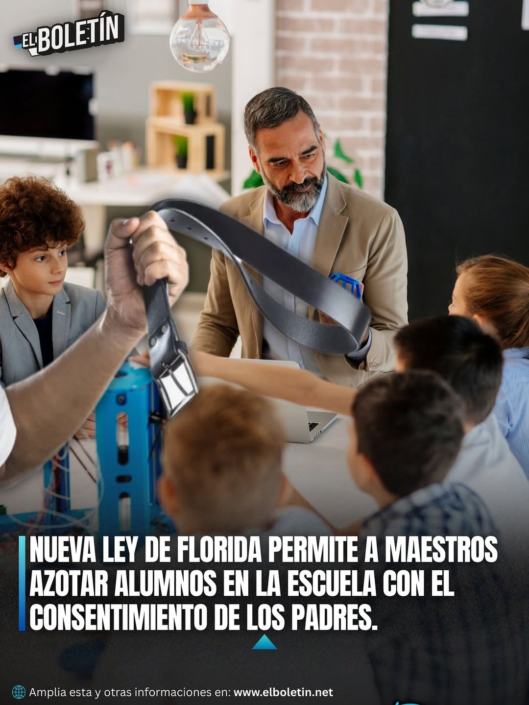 NUEVA LEY DE FLORIDA PERMITE A MAESTROS AZOTAR ALUMNOS EN LA ESCUELA CON EL CONSENTIMIENTO DE LOS PADRES.