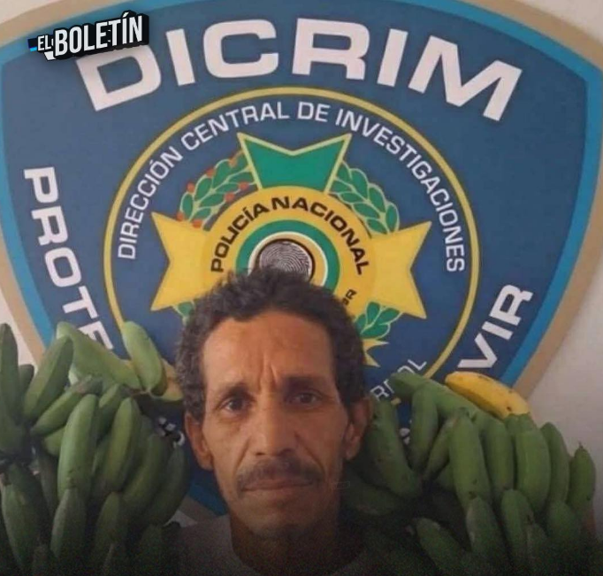 APRESAN A HOMBRE POR ROBARSE DOS RACIMOS DE GUINEOS EN CABRAL, BARAHONA; AUTORIDADES LO DETIENEN TRAS DENUNCIA DE COMUNITARIOS